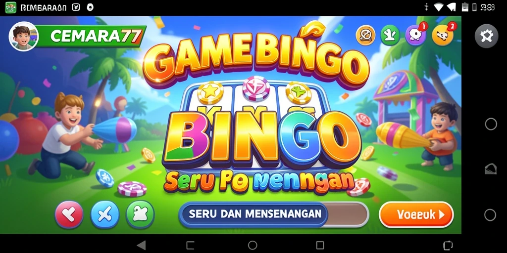 Tampilan gameplay Bingo yang seru dan interaktif di CEMARA77.