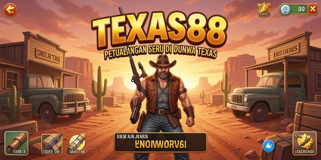 Tampilan gameplay seru dari TEXAS88 yang menampilkan kebebasan berpetualang.